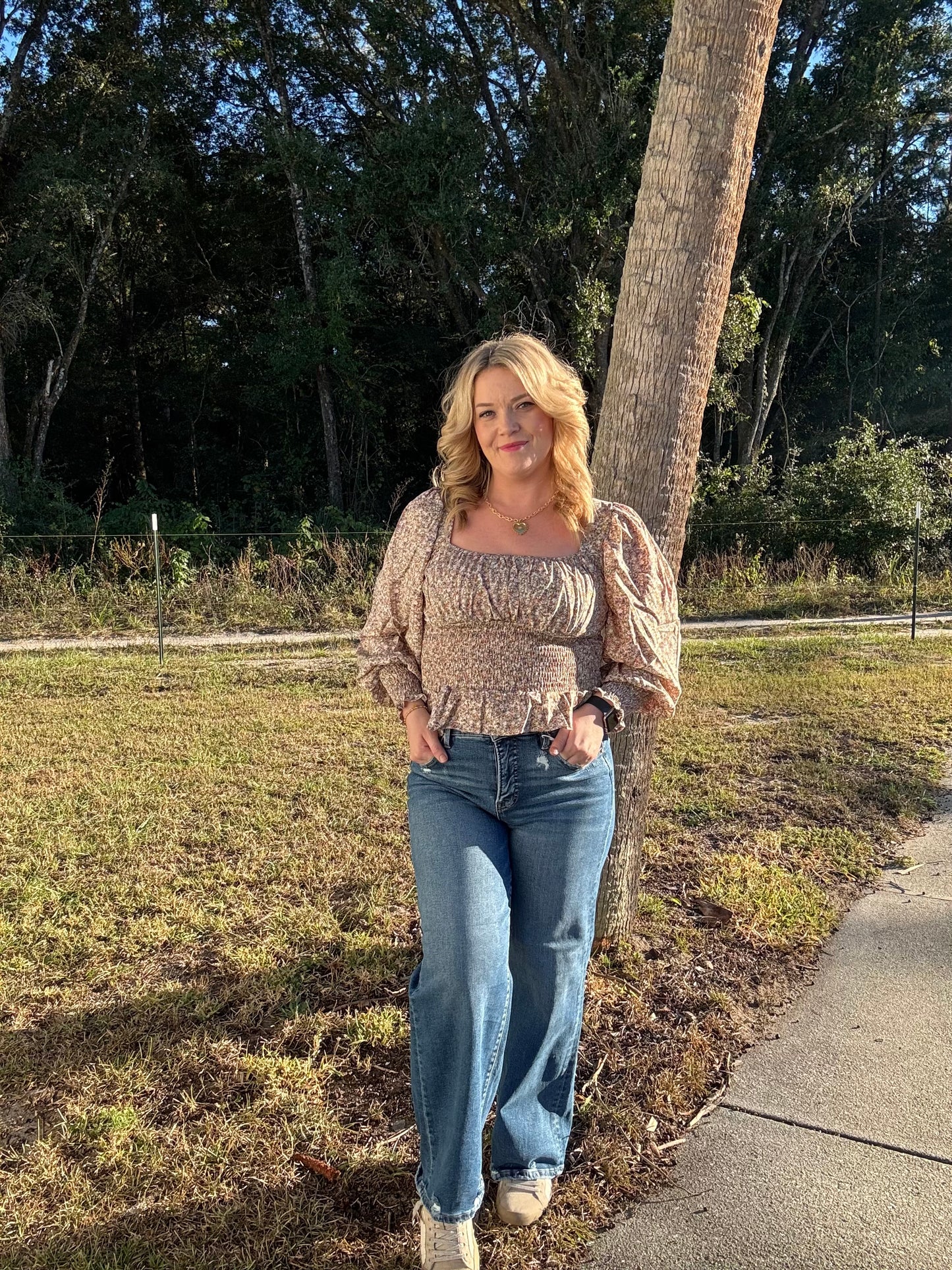 The Gardenia Top - Taupe