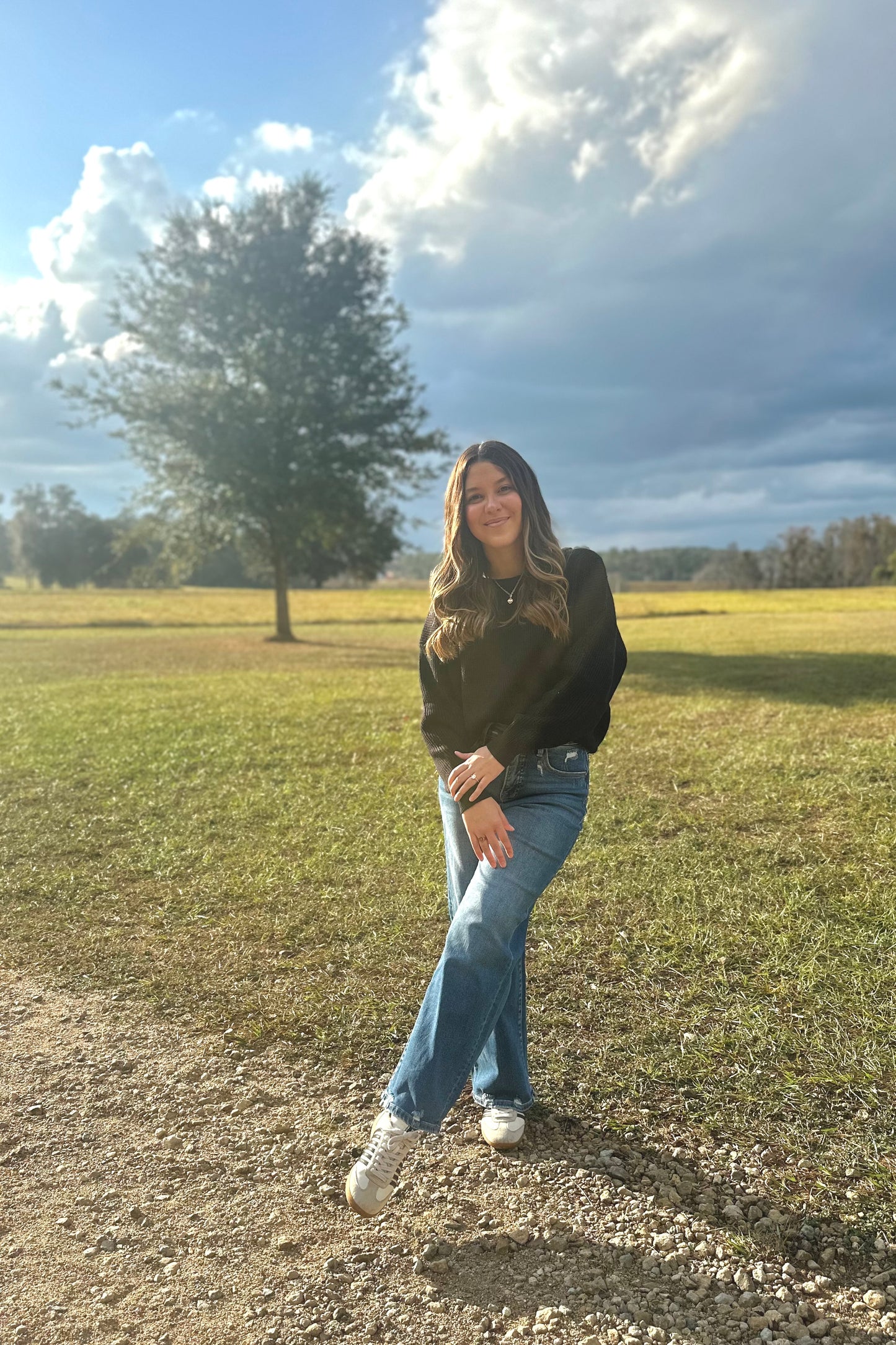 Midnight Hour Back Tie Sweater