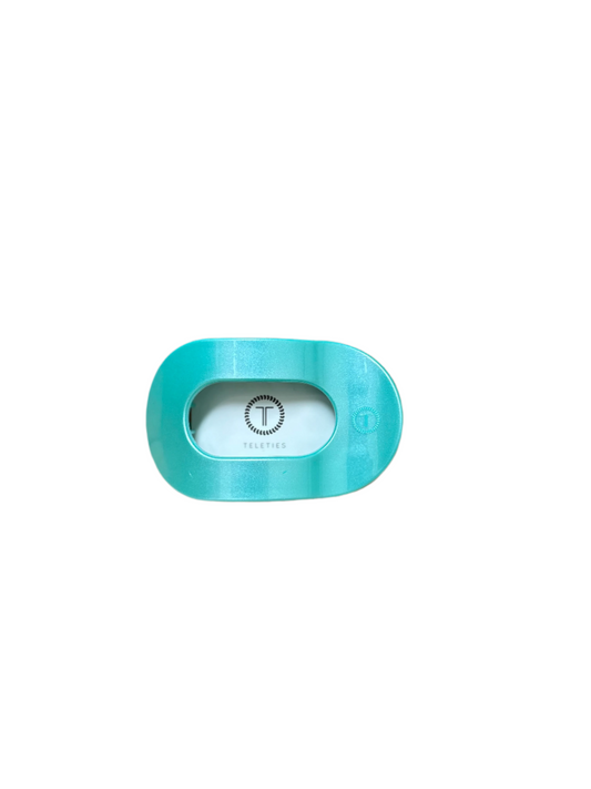 Totally Turquoise Teleties Flat Clip - Medium