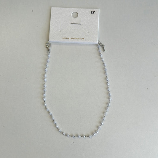 beads pearl chain choker