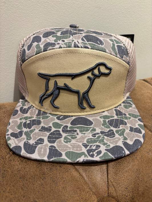 Backwoods camo 7 Panel hat - Camo