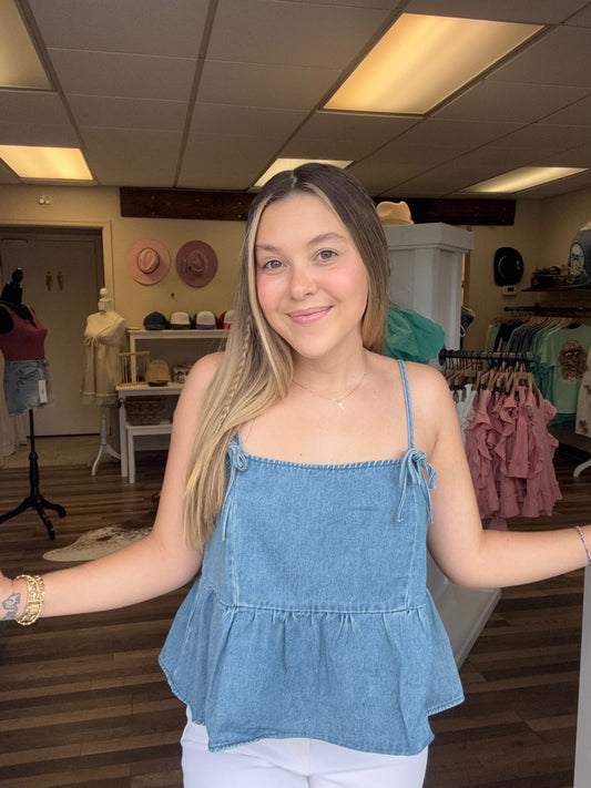 Simply Yours Top - Denim