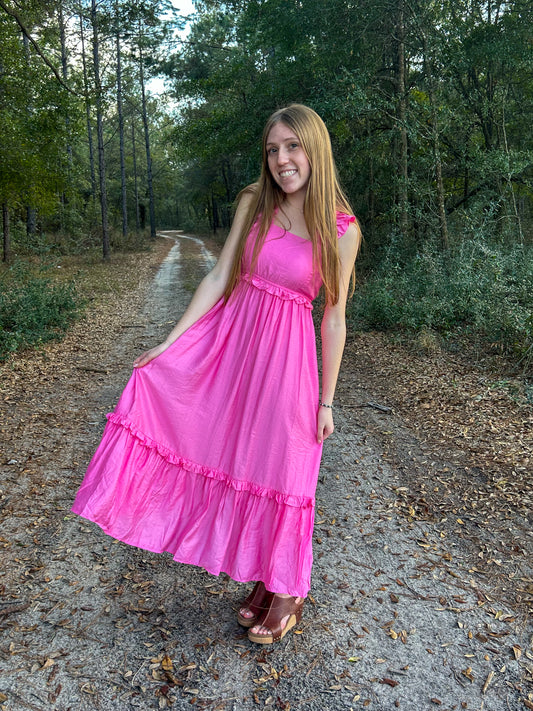 simple spring maxi - pink.