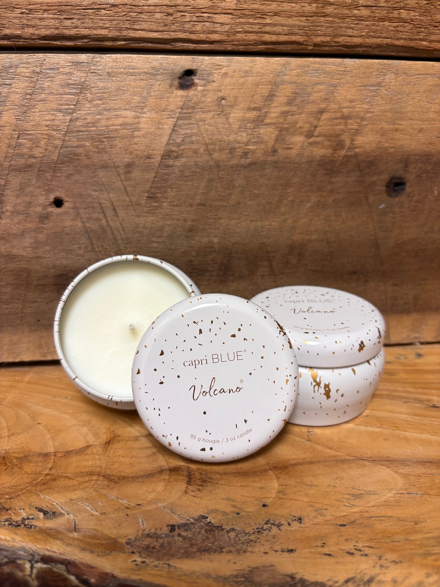 3 oz Glimmer Mini Tin Candle - Volcano