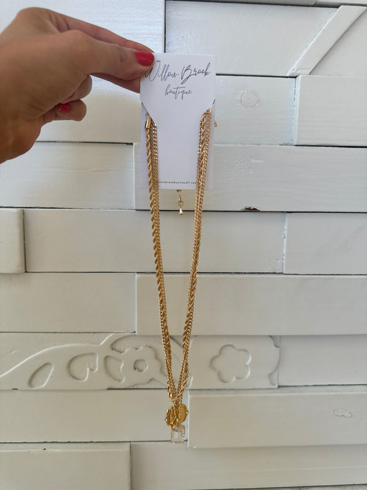 kiley necklace gold