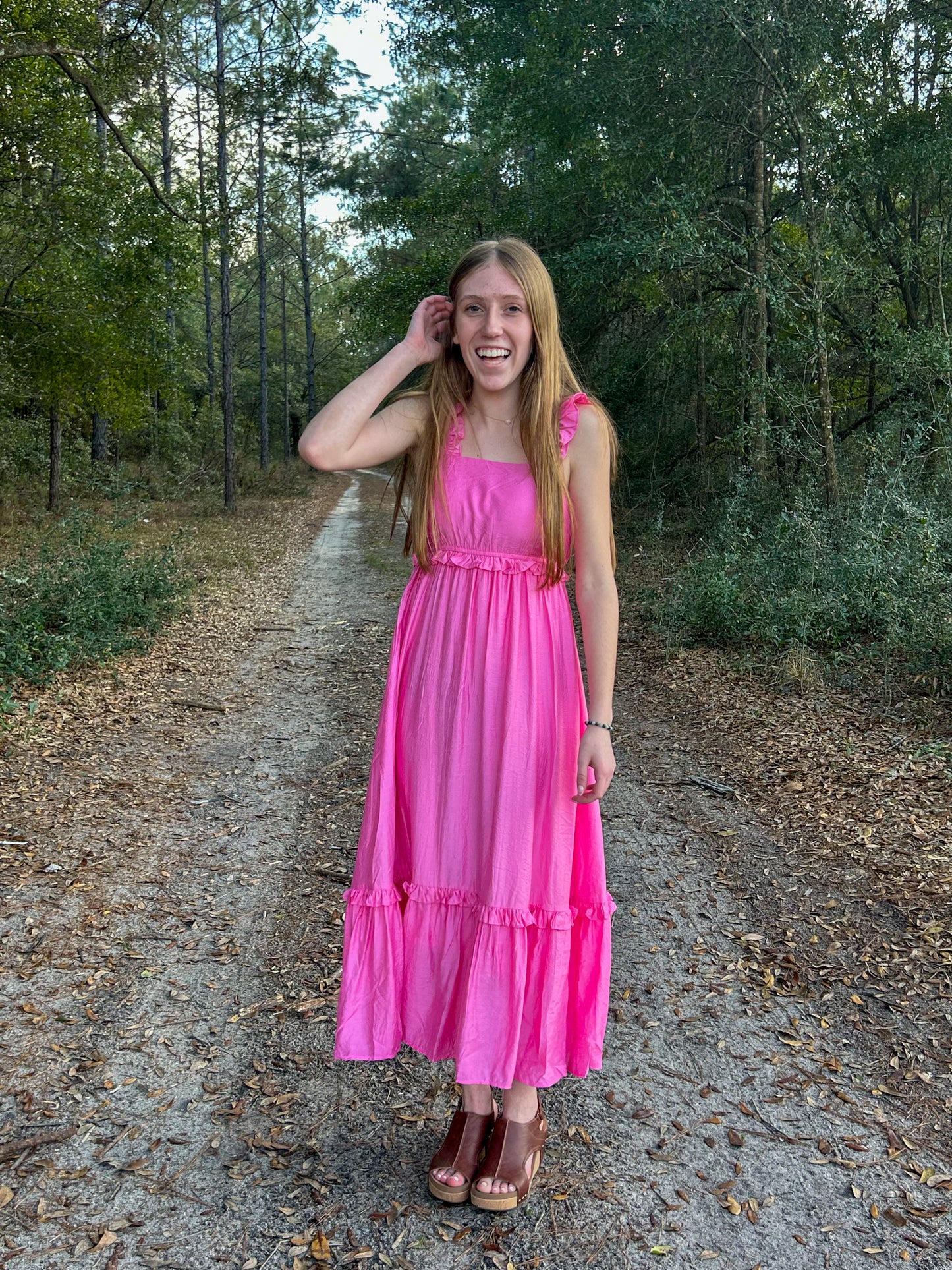 simple spring maxi - pink