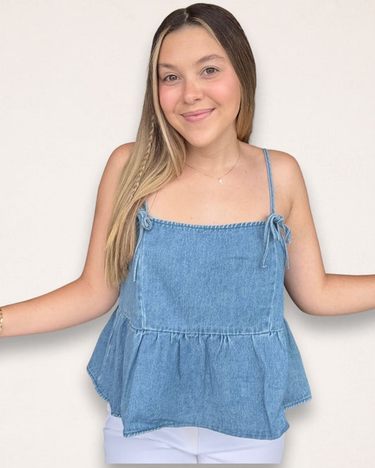 Simply Yours Top - Denim