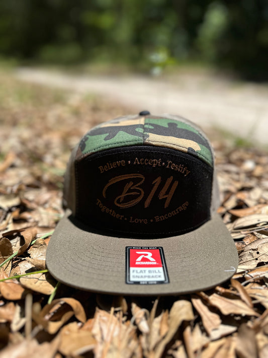 B14 Camo Flat bill Hat