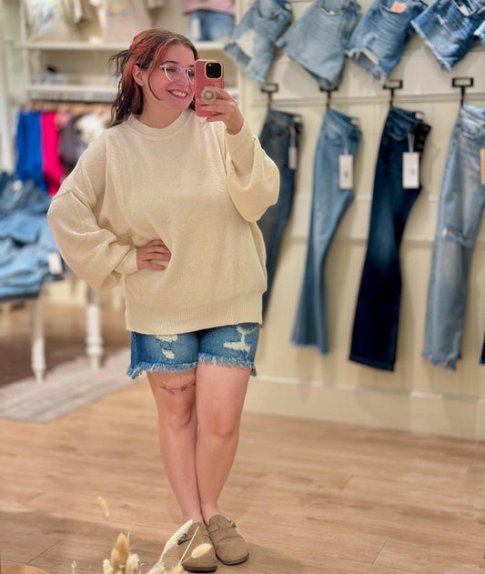 fall calls cream sweater