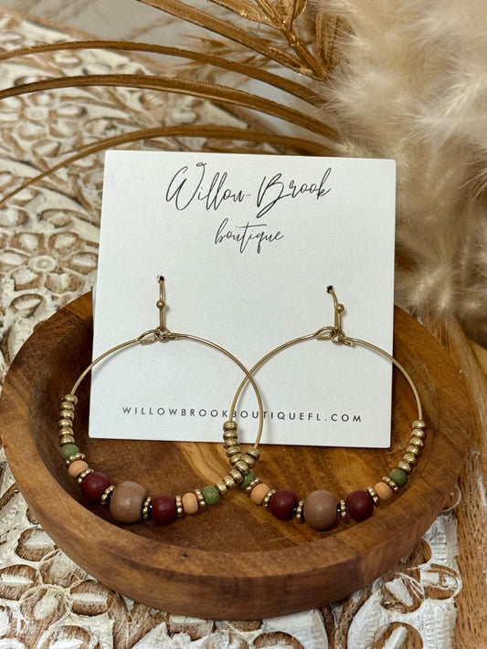 classy fall earrings - multi