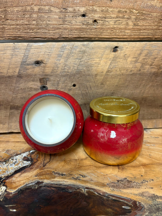 8 oz Glimmer Jar Candle - Apple Cider