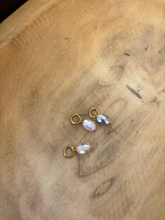 Gold Sea Glass Charms