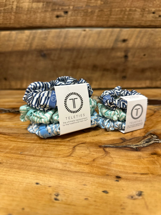 Totally Turquoise Teleties Scrunchies - Small