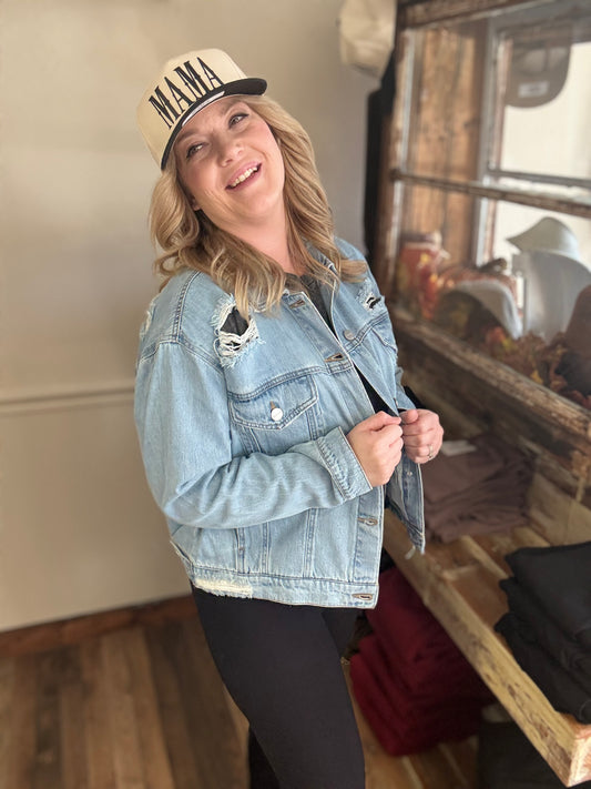 Denim Blues Crop Jacket