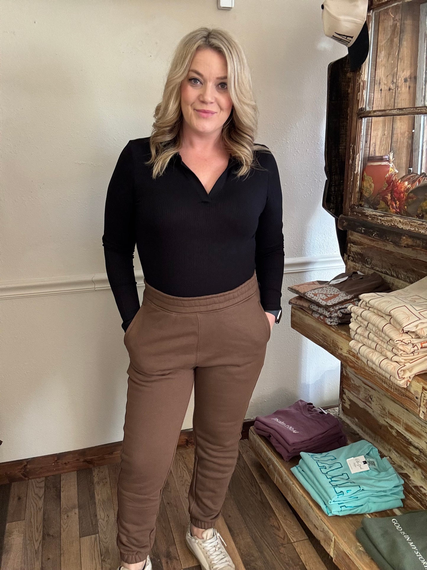 Comfy Cotton Joggers - Coco