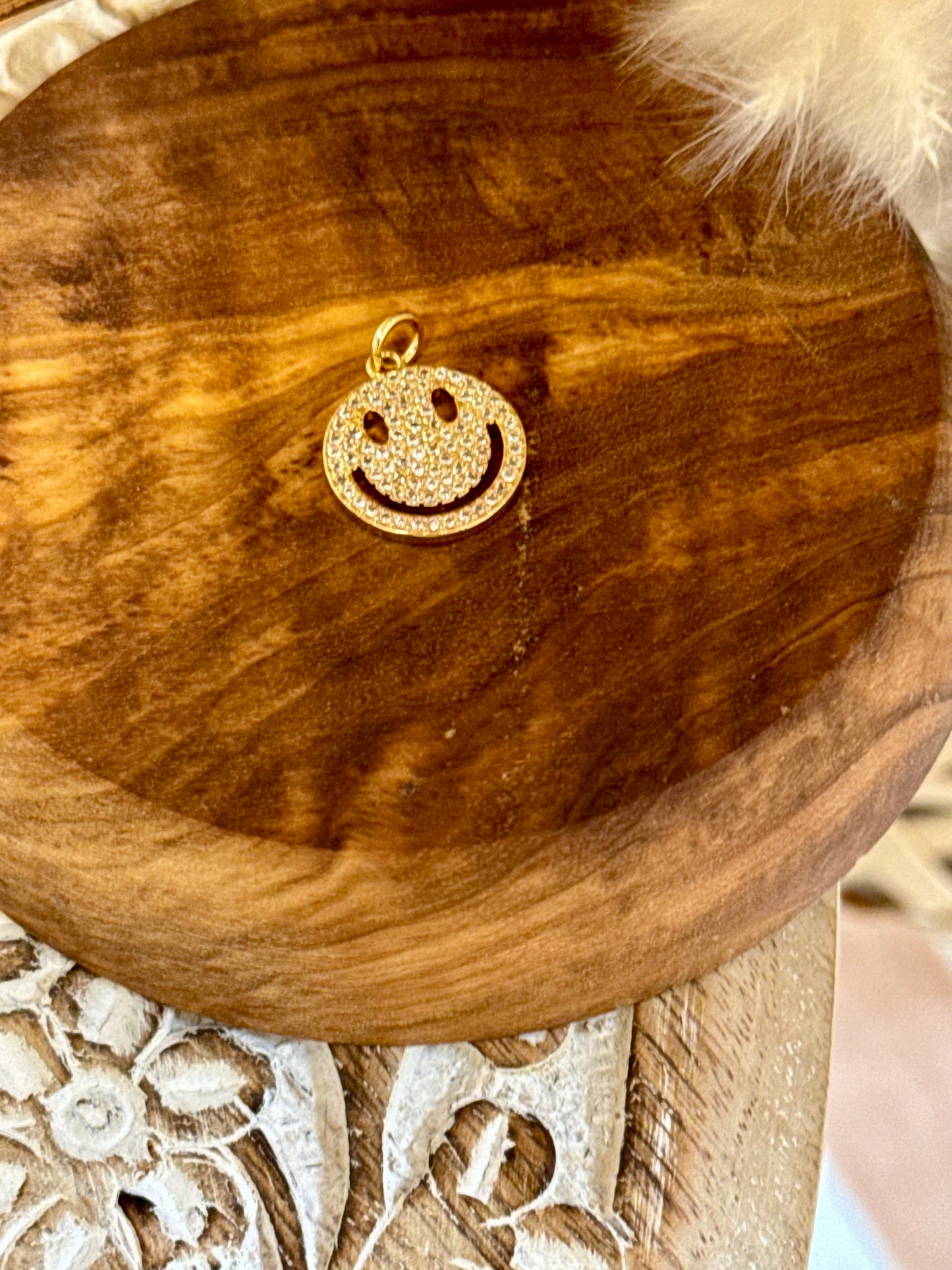 smiley face charm