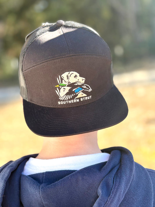 Dog with Game Full Panel Hat