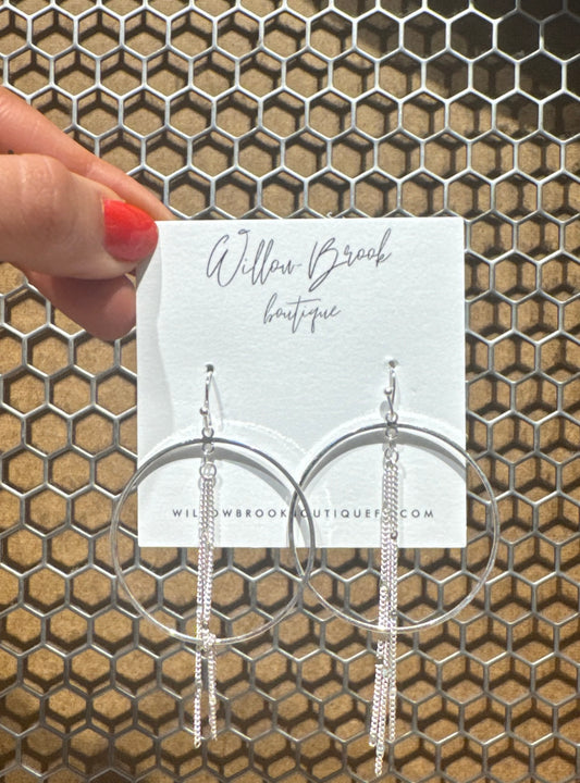 Lesia earrings-Silver