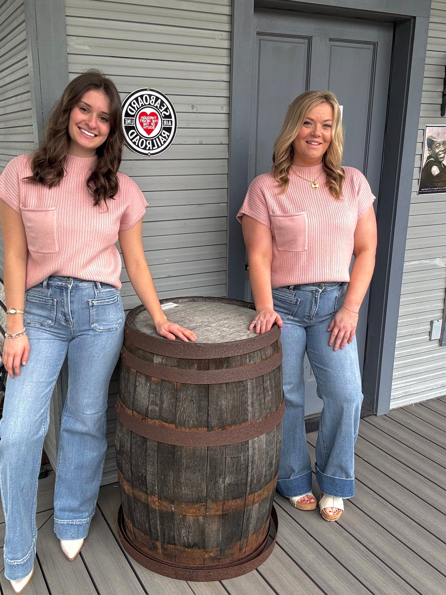 Flirty Flare Patch Pocket Jeans - High Rise