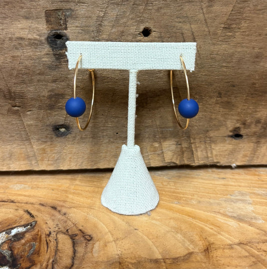 Gold Ball Hoop -Blue
