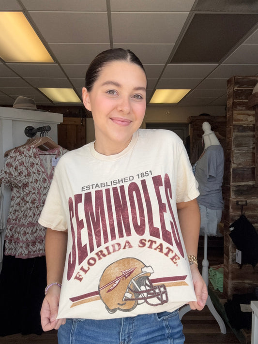 Seminoles Game Day Tee - Off White