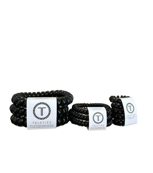 Jet Black Teleties Large