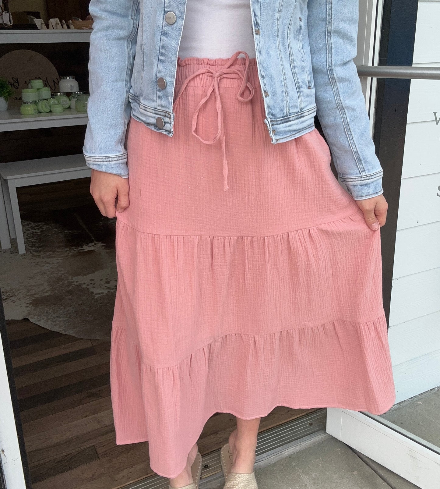 Blushing On You Maxi Skirt