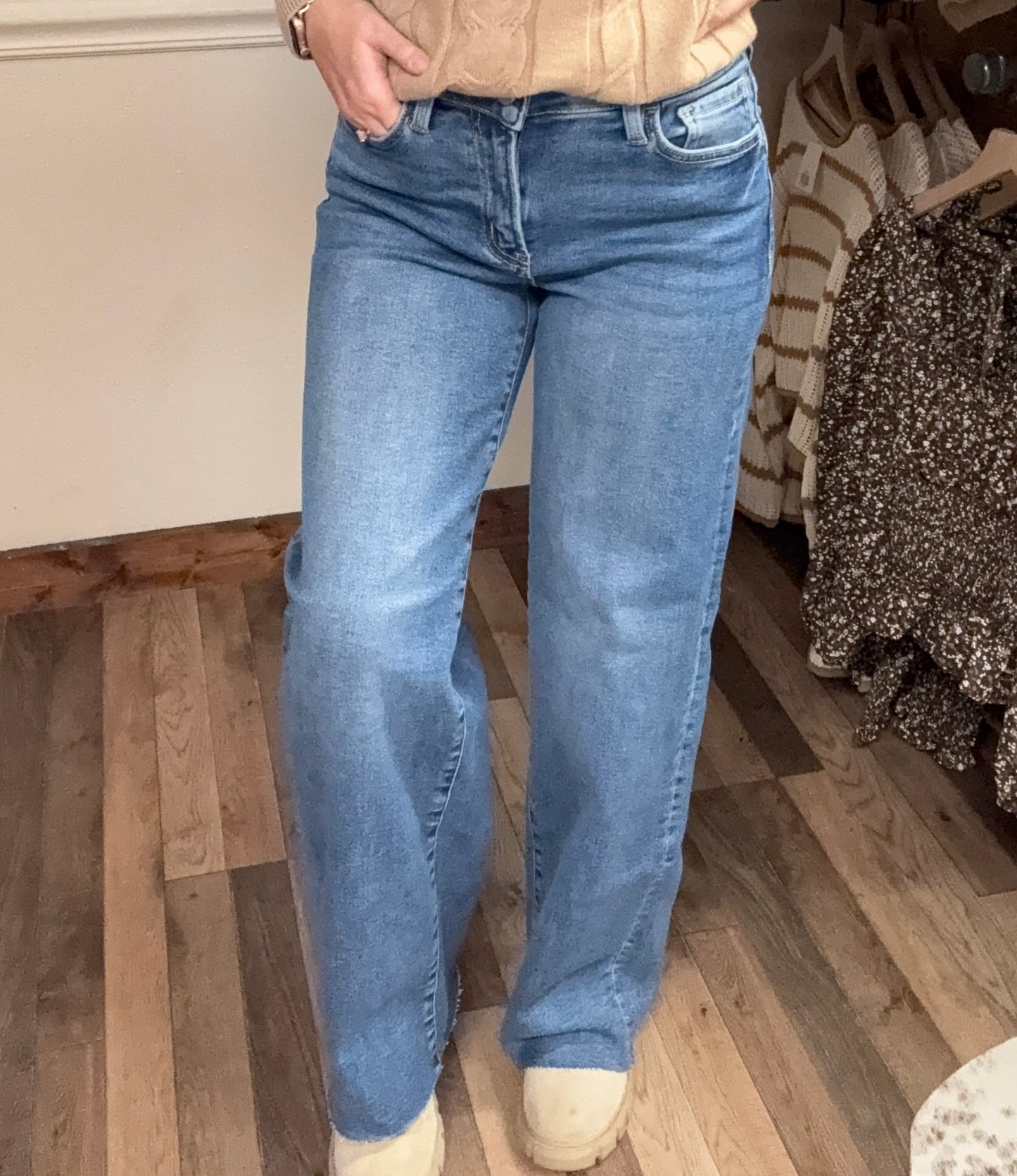 Denim Daydreams Wide Leg Jeans