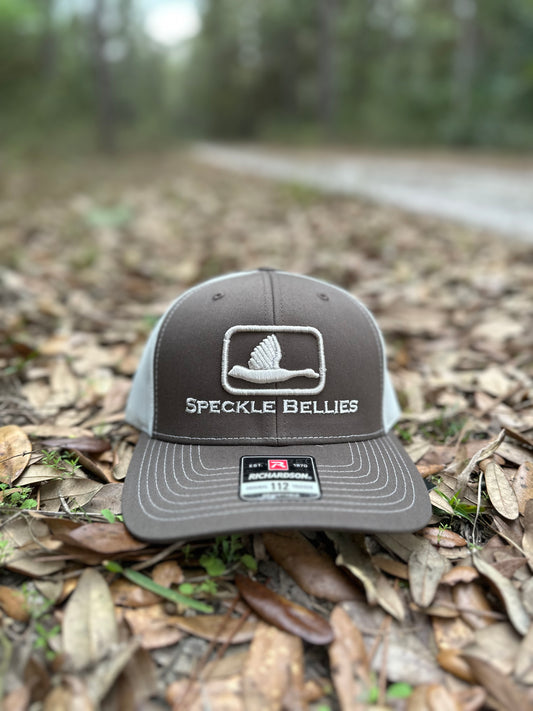 Speckle bellies Trucker Patch hat-Khaki Brown