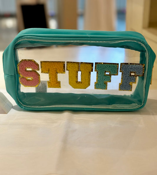 Stuff Makeup Bag in Teal