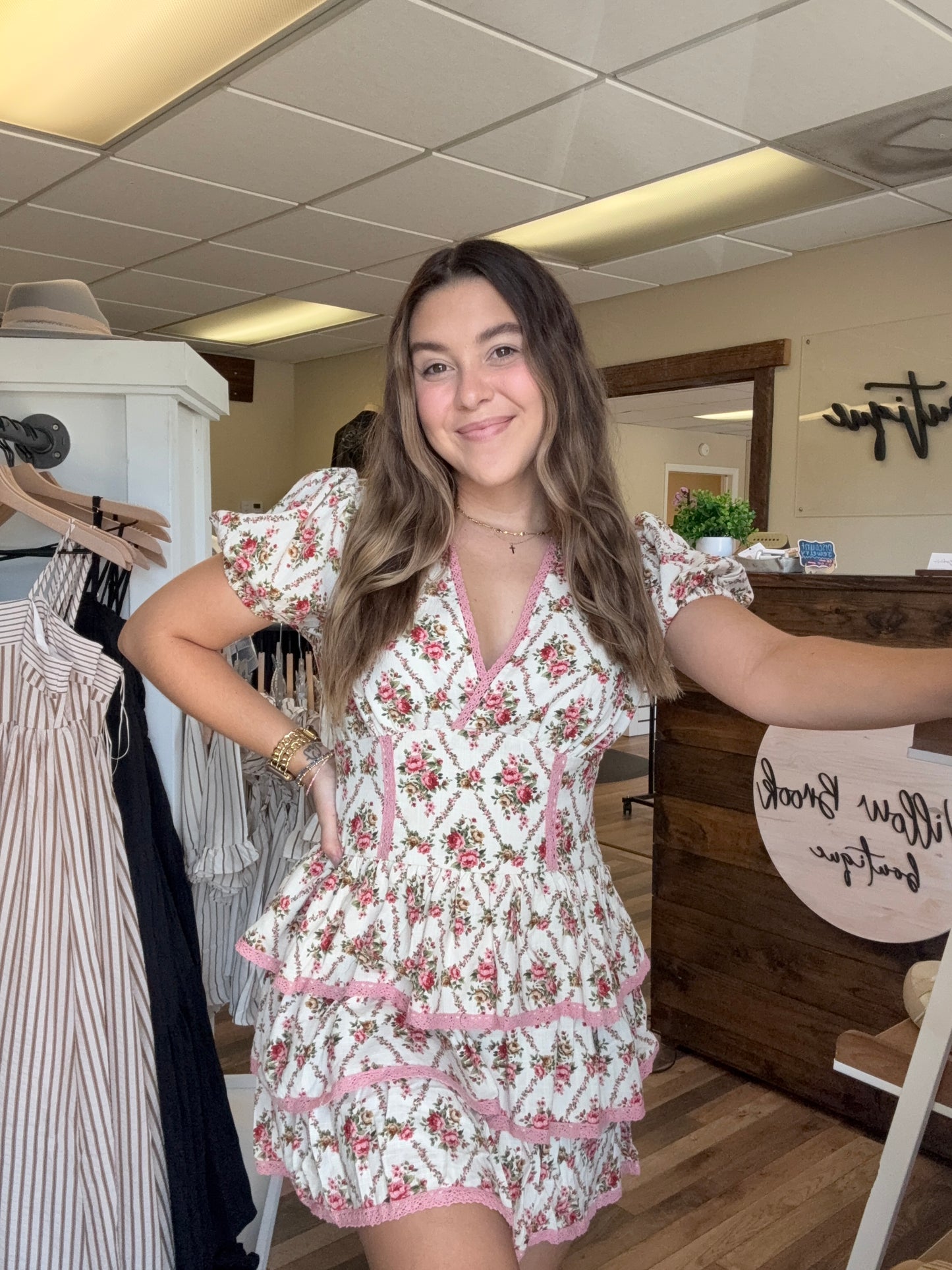 Garden Glow Romper Dress