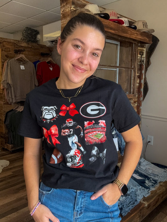 Georgia Football Collage Tee