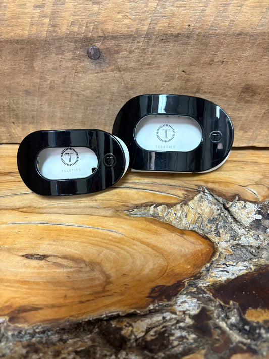 Jet Black Teleties Flat Clip - Small